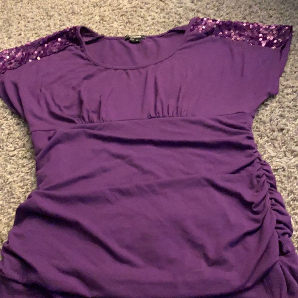 My Michelle Sequin Dress Shirt